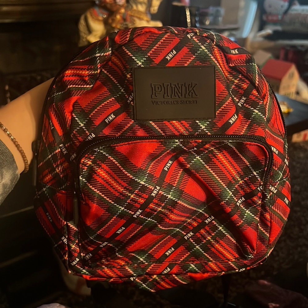 Victoria secret plaid backpack